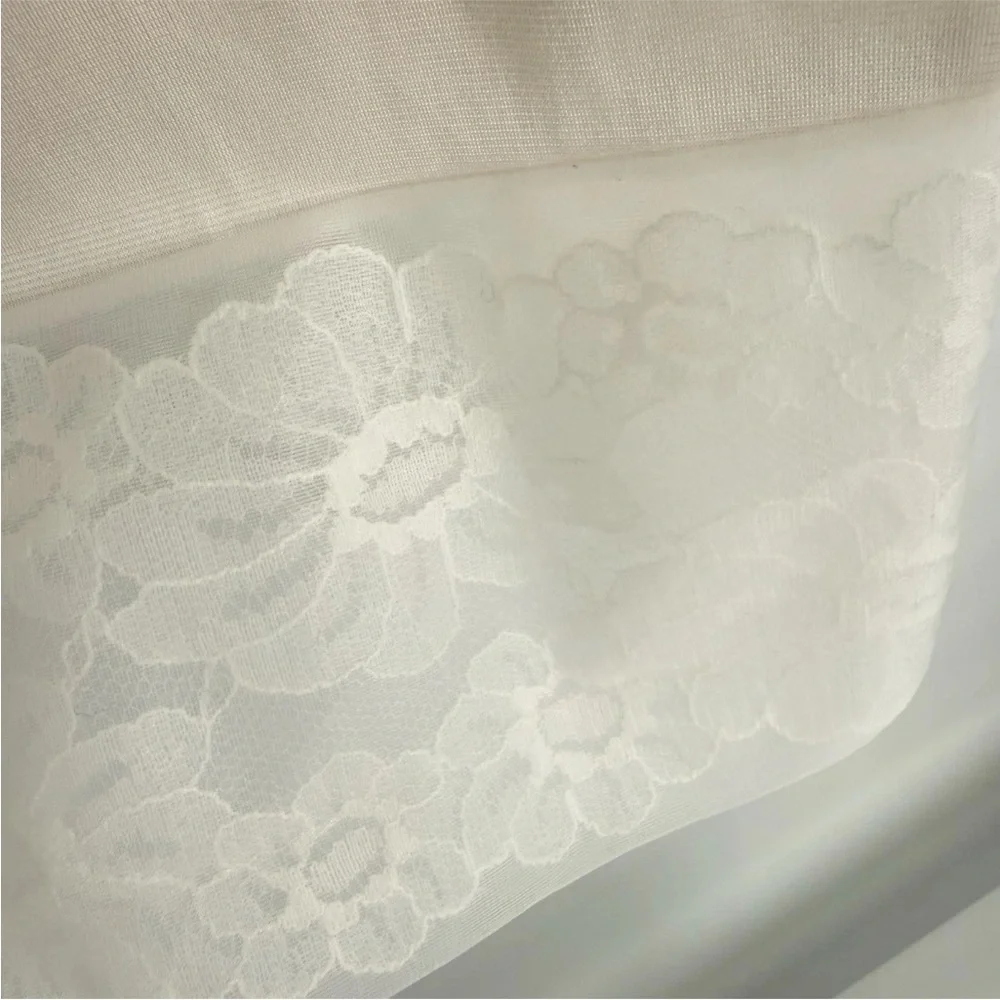 Vintage JC Penney Full Slip Womens Size 36 Blush Ivory Lace Accent Nylon Antron - Picture 4 of 9